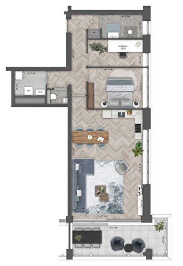 3-kamerappartement te koop in Taanschuurpolder, Maassluis