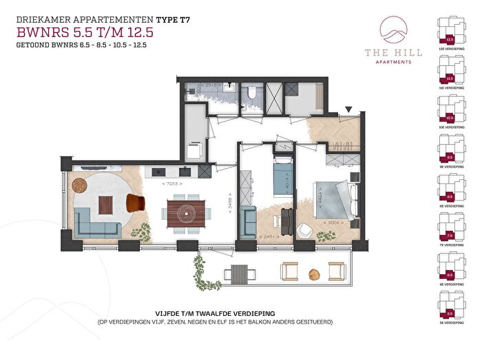 3-kamerappartement te koop in Gouda – T7 (Bouwnr. .), De Goudse Poort