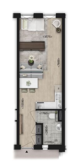 1-kamerappartement te koop in Hoogvliet Rotterdam – Studio's (Bouwnr. .), Hoogvliet Zuid